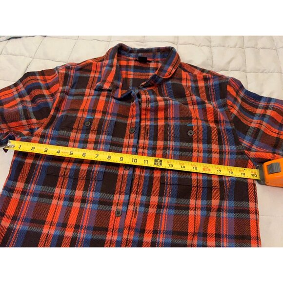 Cotopaxi Men’s Plaid Flannel Heavyweight Shacket Size S 100% Organic Cotton Snap - Picture 3 of 8